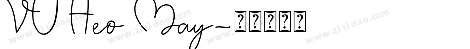 VU Heo May字体转换